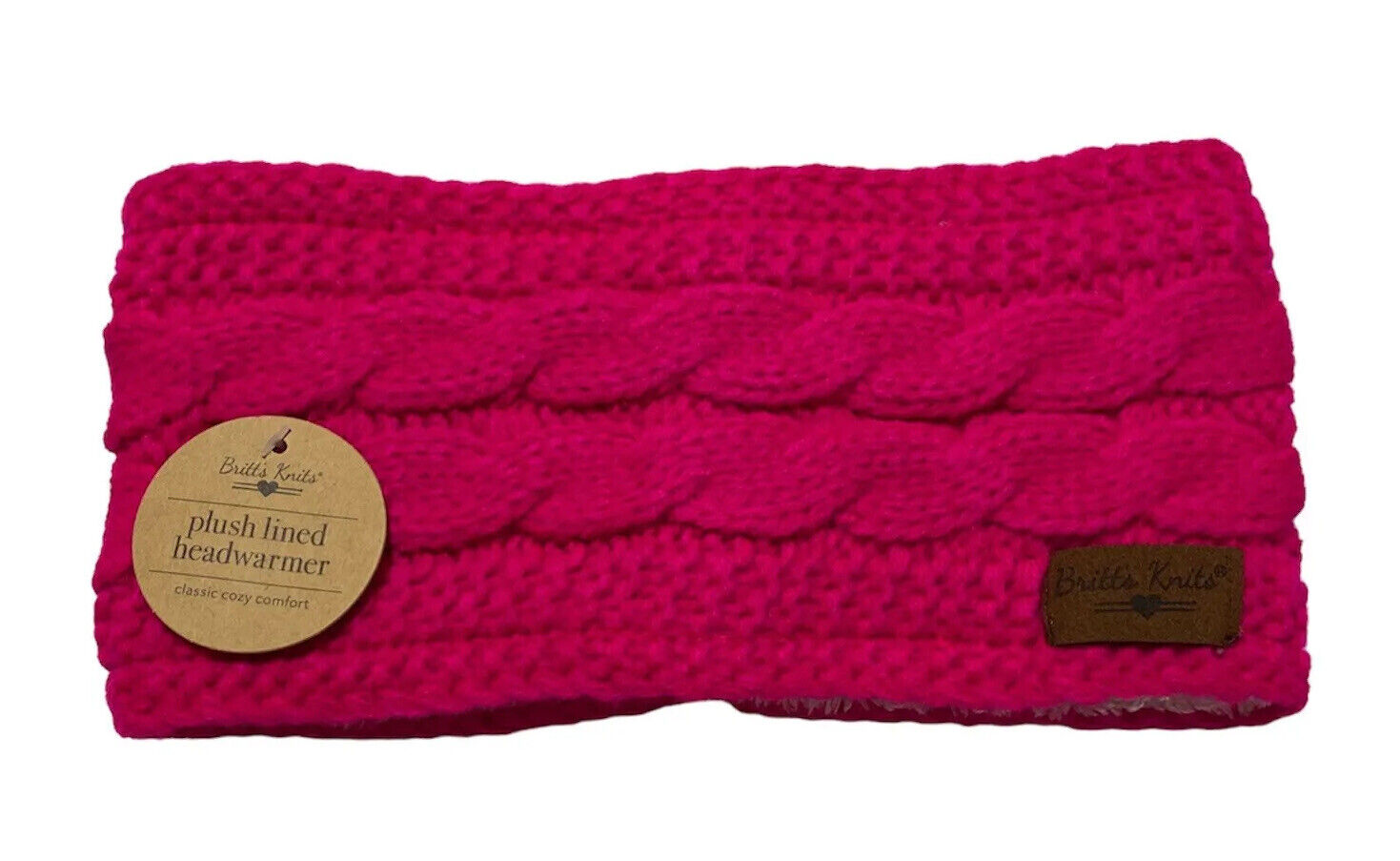 Britt's Knits Cable Knit Plush-Lined Headwarmer's – Charmed Creations LLC