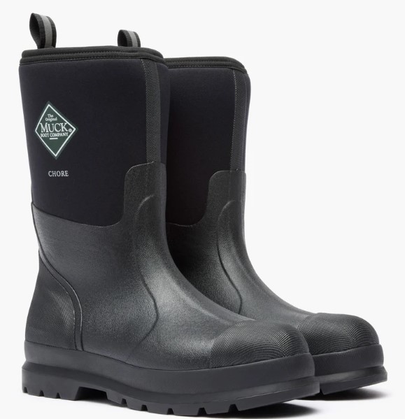 Muck Boot, Chore Mid, Work Boot, Black, Men's, pair view