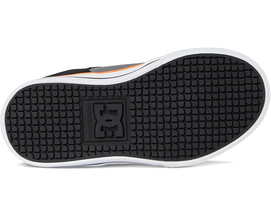 DC Pure Elastic Skate Shoe - Scarpe Da Skate Bambino (Nero, Taglia 1 US Little Kid)