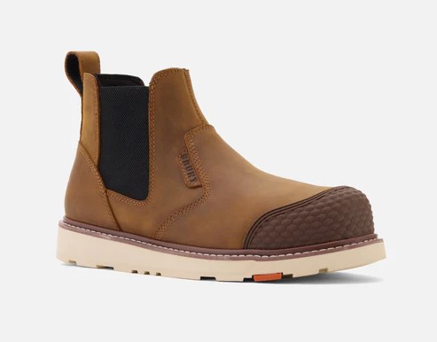 Brunt, Ohman, Comp Toe, Brunt Toe, Work Boot, Brown, Men's, angle view