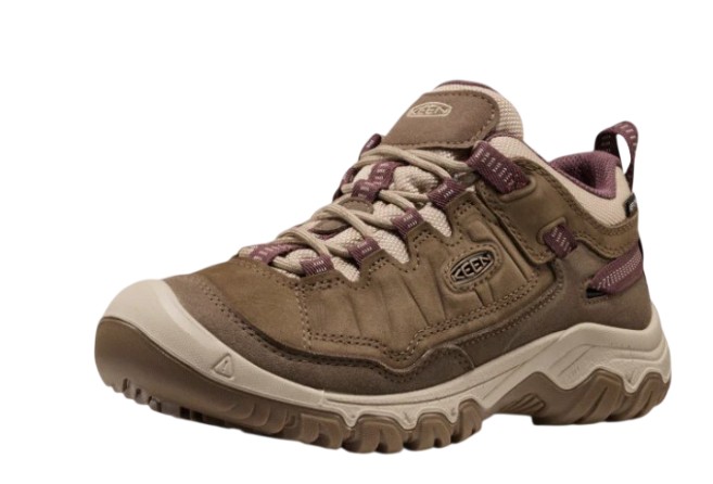 Women's Keen Targhee 4 Low Waterproof Hiker, Canteen-Huckleberry, Front View