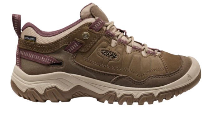 Women's Keen Targhee 4 Low Waterproof Hiker, Canteen-Huckleberry, Medial View