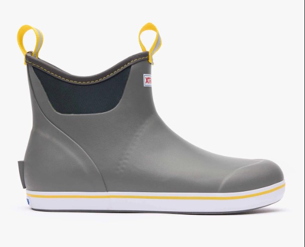 Xtratuf, Ankle, Deck, Boot, Men's, Grey, Yellow, side, view