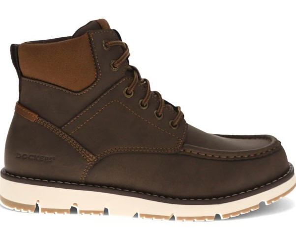 Dockers, Derrick, Rugged Casual Boot, Dark Brown, Men's, side view