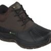 Skechers John Deere Slip In Swamper Mid Boot Chocolate Black angle view