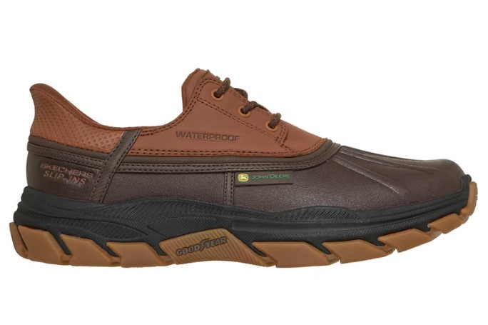 Skechers, John Deere, Slip In Tanzier Duck Shoe, Chocolate Brown, side view