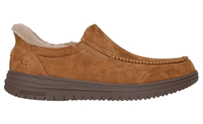 Skechers, Scofield Slipper, Slip Ins, Chestnut, Men's, side view