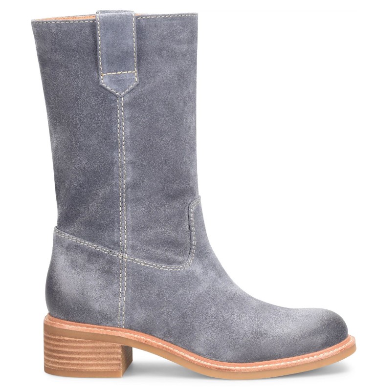 Women's, Sofft, Mid-Height Boot, Tabitha, Washed Indigo, Lateral View