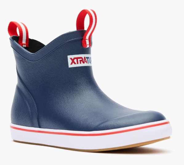 Xtratuf, Ankle Deck Boot, Kids, Navy, side view
