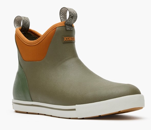 Xtratuf, Fleece, Lined, Ankle, Deck, Boot, Dark Olive Spice, Men's, side view